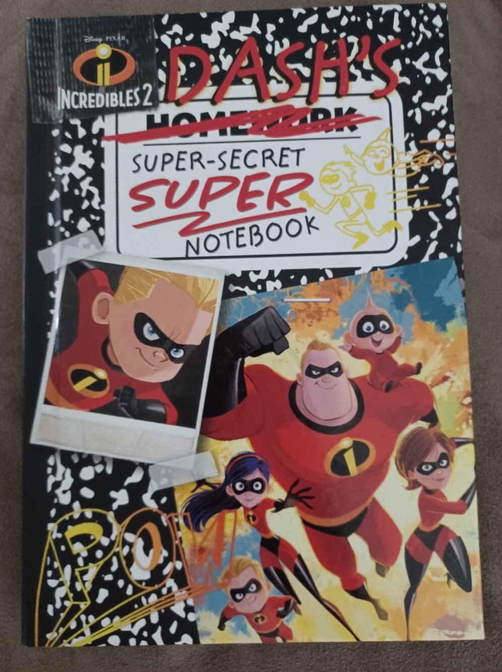 Incredibles 2 Dash Super-Secret Super Notebook - Black/Red